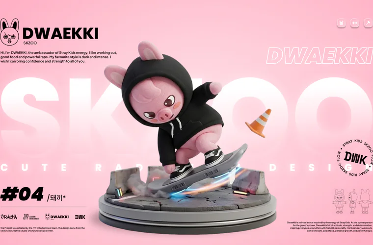 Trabalho de aluno com personagem 3D, case 8