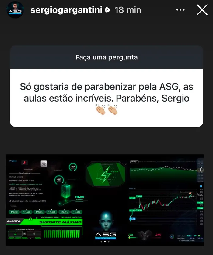 Depoimento de aluno da Estratégia ASG