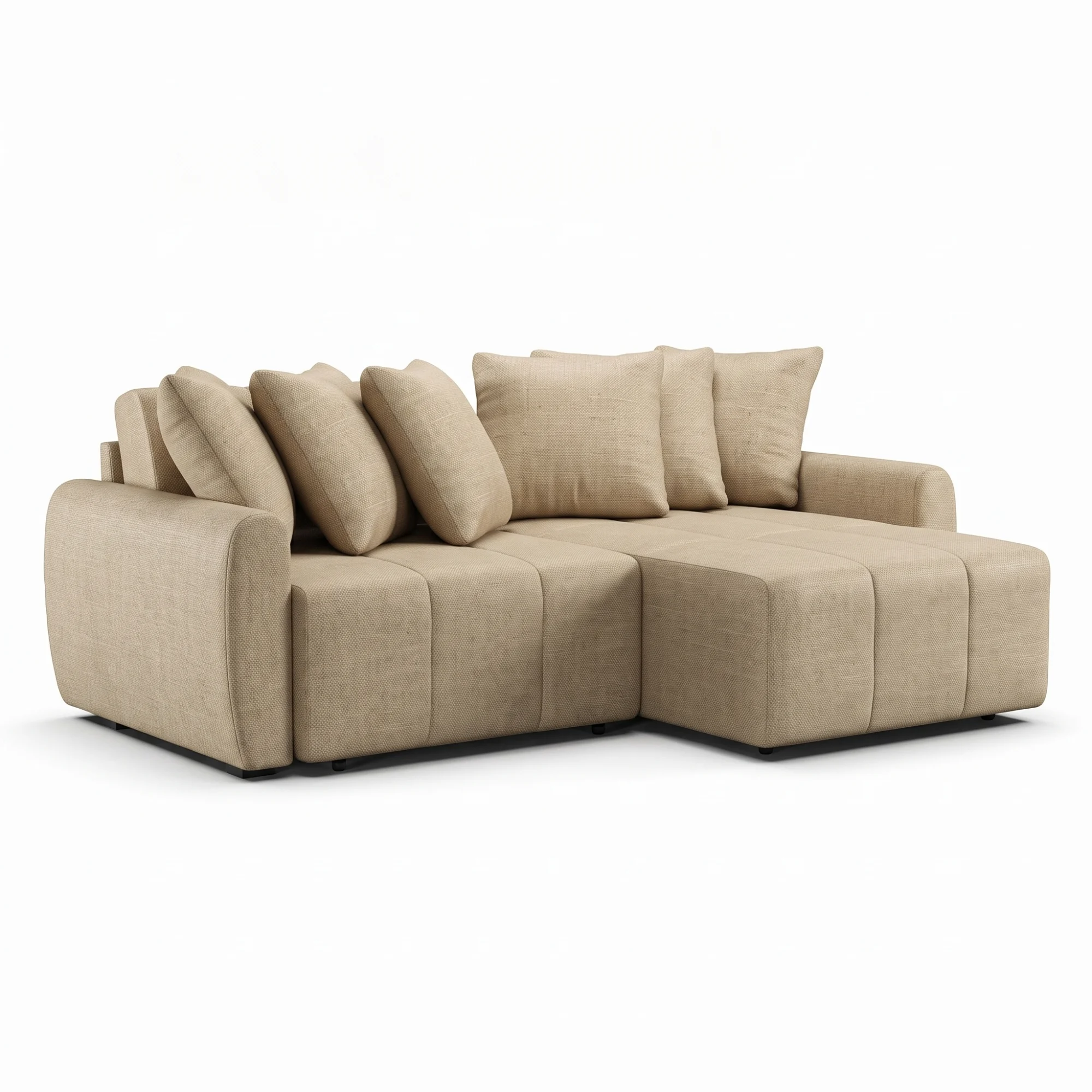 Sofá-cama Verona no tecido Linho Areia