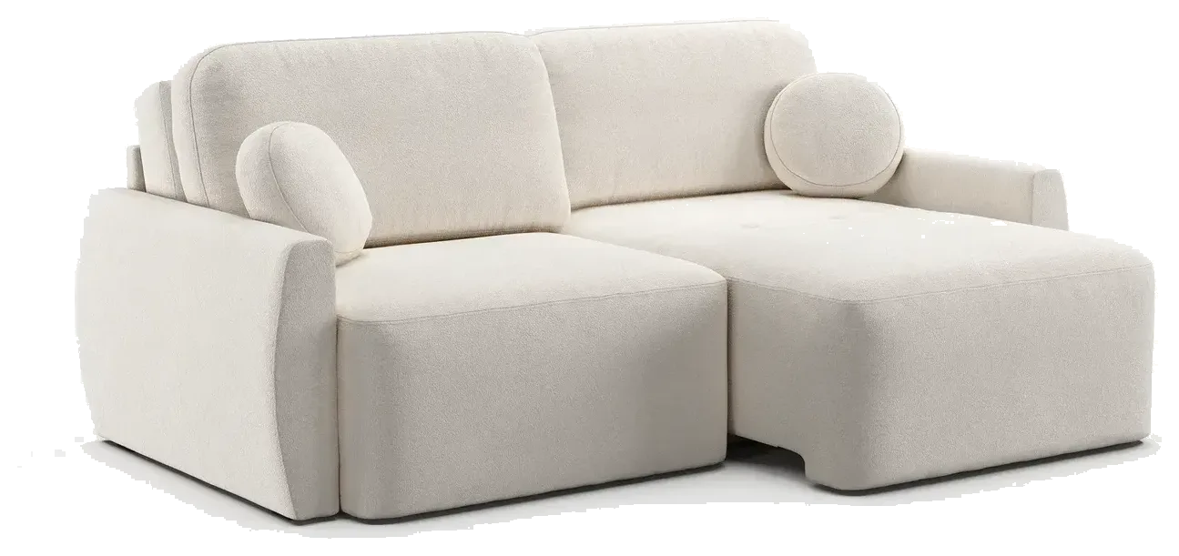 Sofá-cama Marias no tecido Bouclé Alaska OffWhite