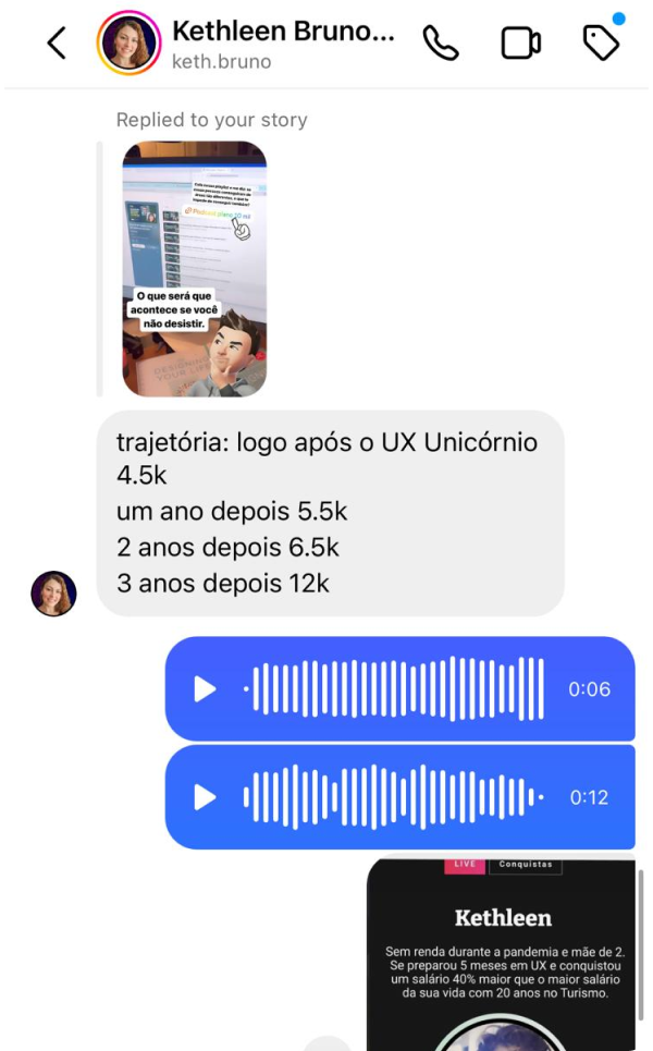 Depoimento de aluno da Formação IA UX Designer